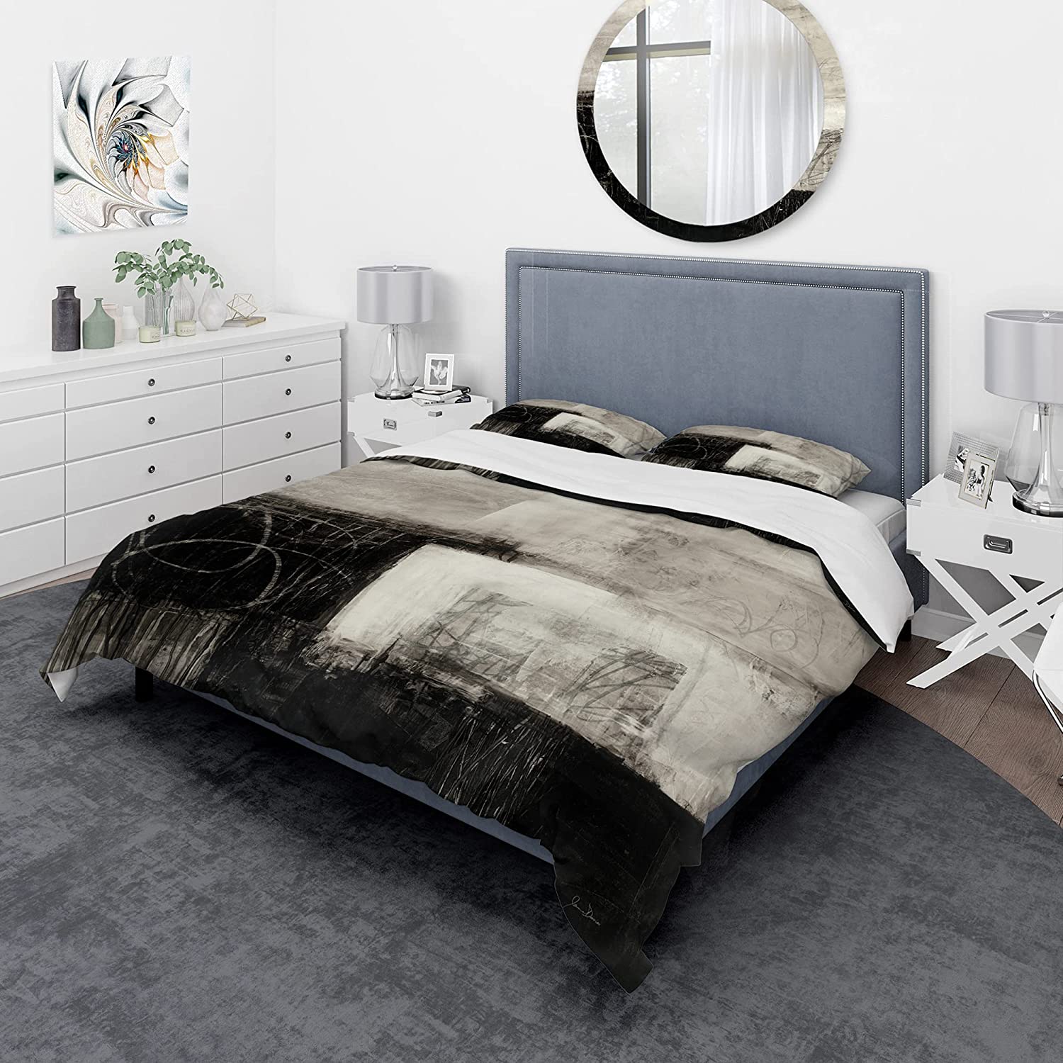 Price:$120.04 'A Geometric Day II' Geometric Duvet Cover Set : Home & Kitchen
