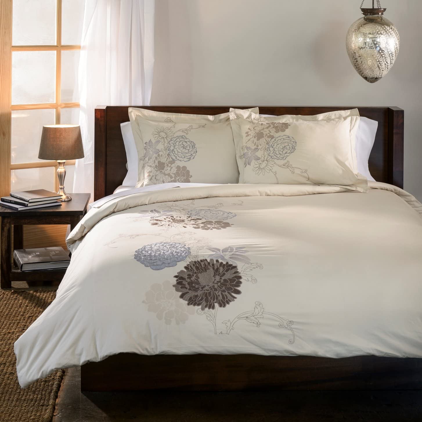 Price:$70.45 Fieldstone Duvet Cover Set, 100% Long-Staple Cotton, Full/Queen : Home & Kitchen