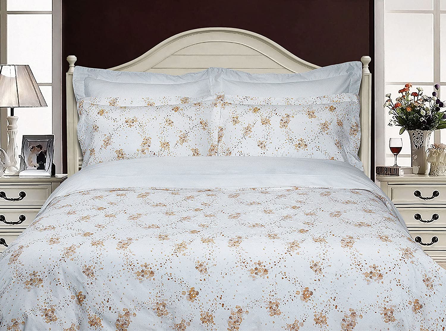 Price:$71.86 Feather Garden-Duvet Cover Set, King : Everything Else