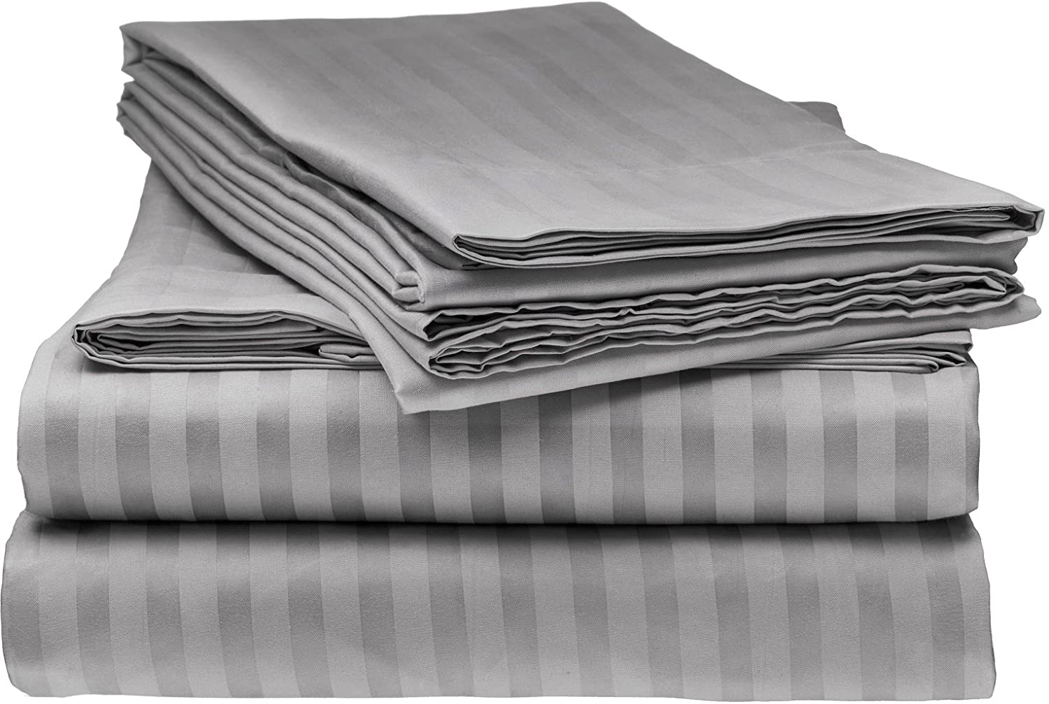 Price:$20.99 Italian Prestige Collection Bed Sheet Set – 1800 Luxury Soft Microfiber Deep Pocket 4-Piece Bedding Set - Wrinkle, Stain, Fade Resistant - Grey : Home & Kitchen