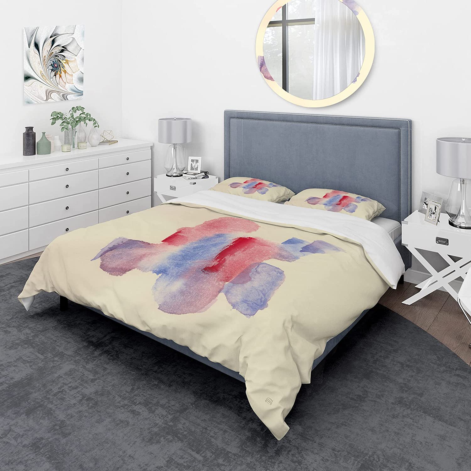 Price:$85.76 'Geometric Pastel II' Geometric Duvet Cover Set : Home & Kitchen