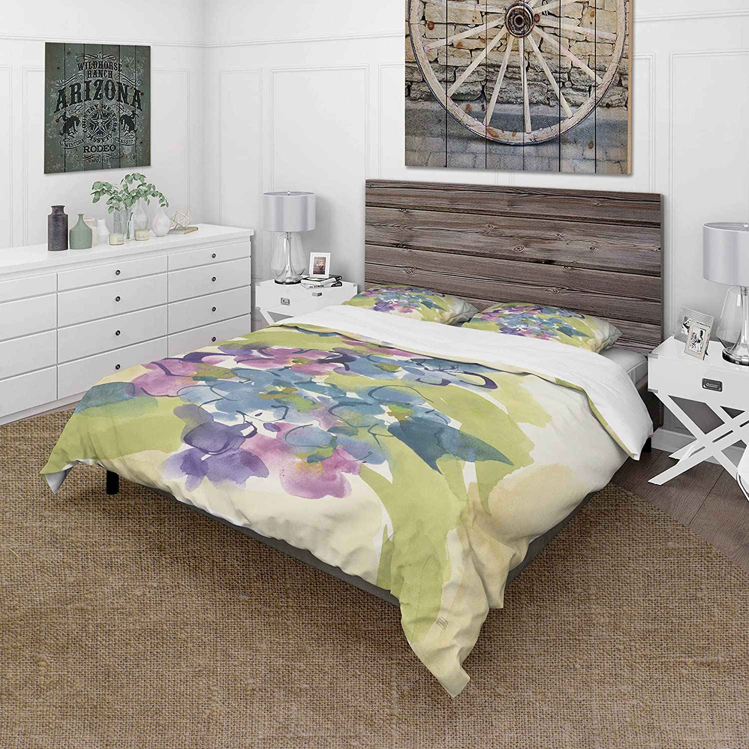 Price:$85.76 'Spring Bouquet II' Traditional Duvet Cover Set : Home & Kitchen