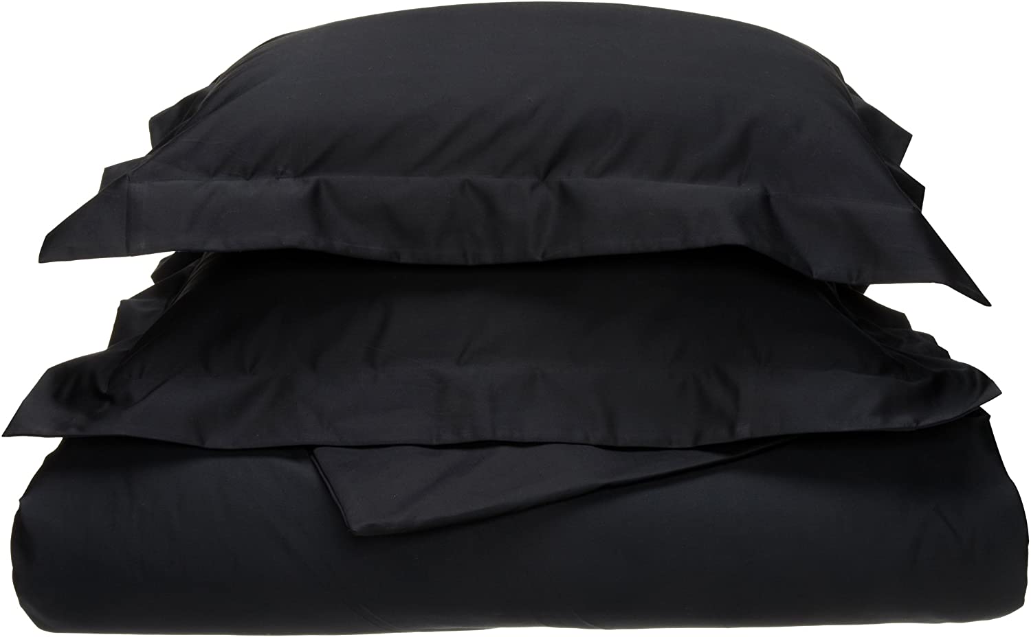 Price:$104.93 800 Thread Count, Combed Cotton Full/Queen Duvet Cover Set, Black : Home & Kitchen