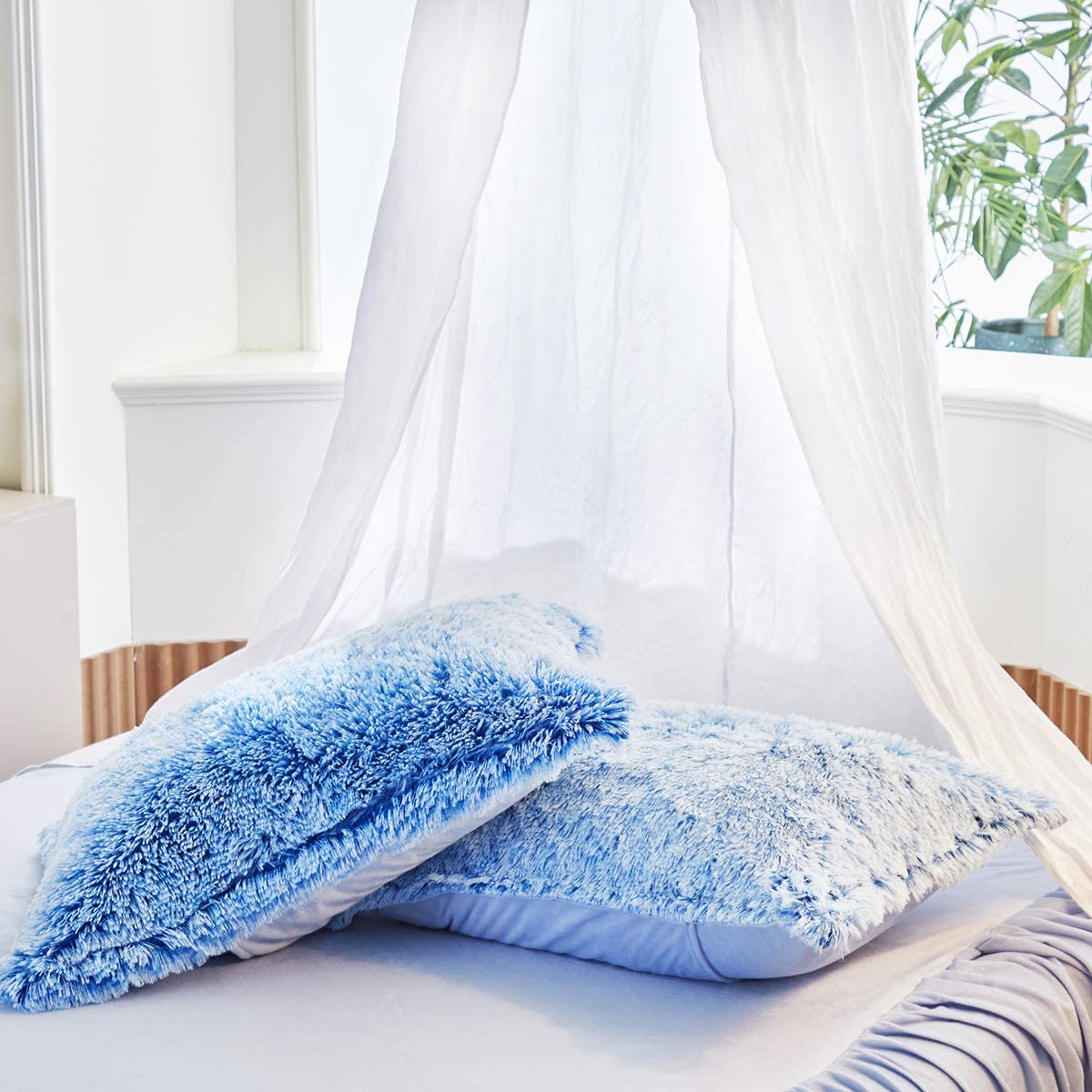 Price:$19.99 BEDDING Flannel Duvet Cover Set (Blue, 2PC-Queen-pillowshams) : Home & Kitchen