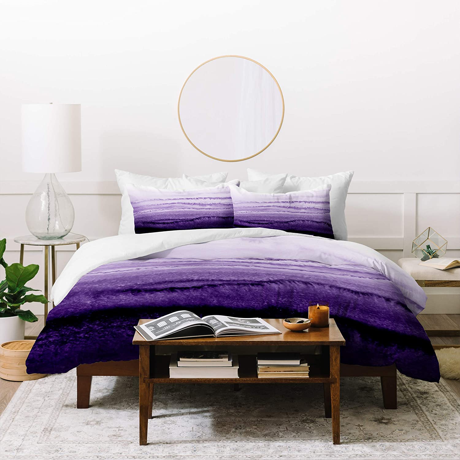 Price:$132.65 Designs Monika Strigel Within The Tides Lavender Fields Duvet Set with Pillow Sham, Twin, Purple : Everything Else