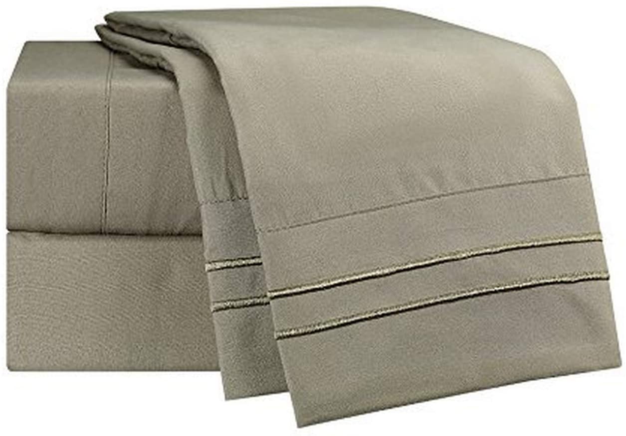 Price:$26.35 Clark Supreme 1500 Collection 5pc Bed Sheet Set - Split King Size, Sage Olive Green : Home & Kitchen