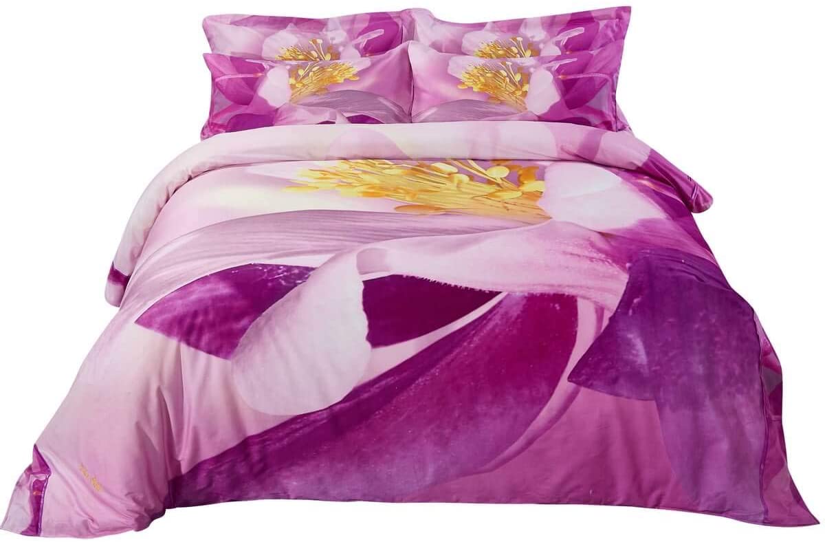 Price:$149.86 Mela DM703Q Duvet Cover Set, Queen, Puple : Home & Kitchen