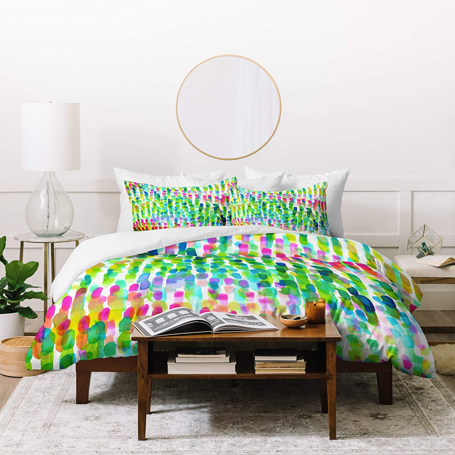 Price:$203.42 Designs Amy Sia Molokai Duvet Set with Two Pillow Shams, King, Multi : Home & Kitchen