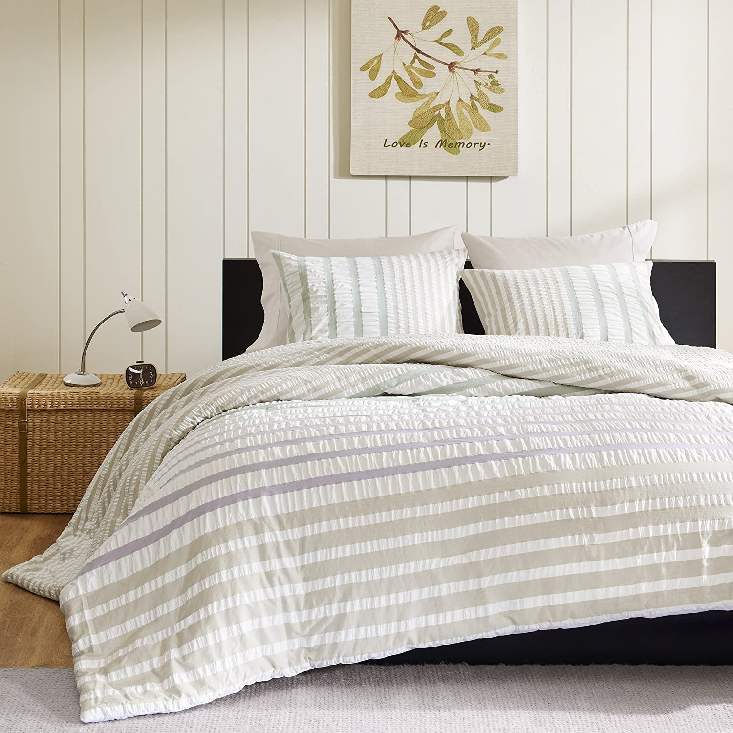 Price:$100.00 Sutton 3-Piece Mini Duvet Set, King, Multicolored : Home & Kitchen