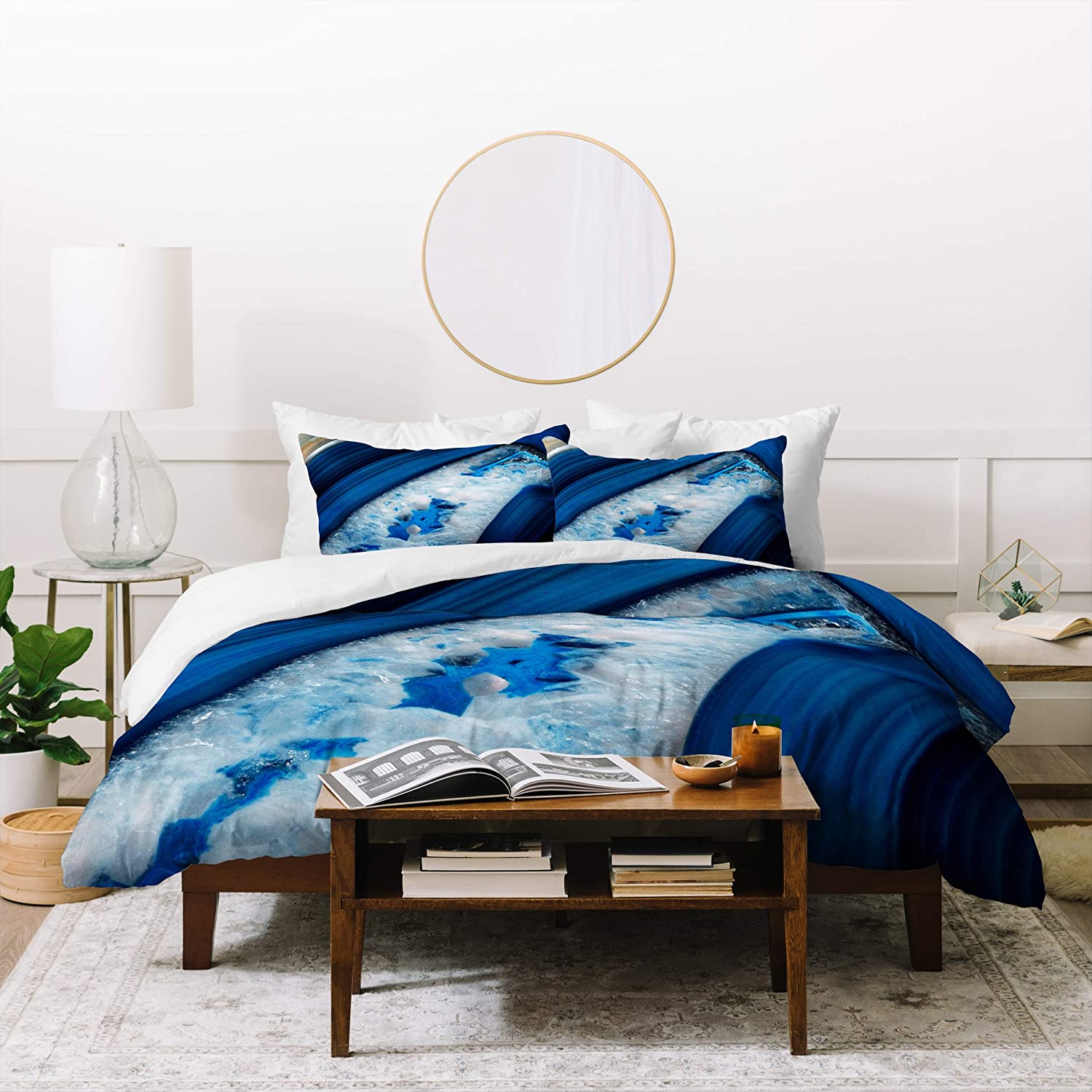 Price:$177.10 Designs Emmanuela Carratoni Deep Blue Agate Duvet Set with Two Pillow Shams, Queen/Full : Everything Else