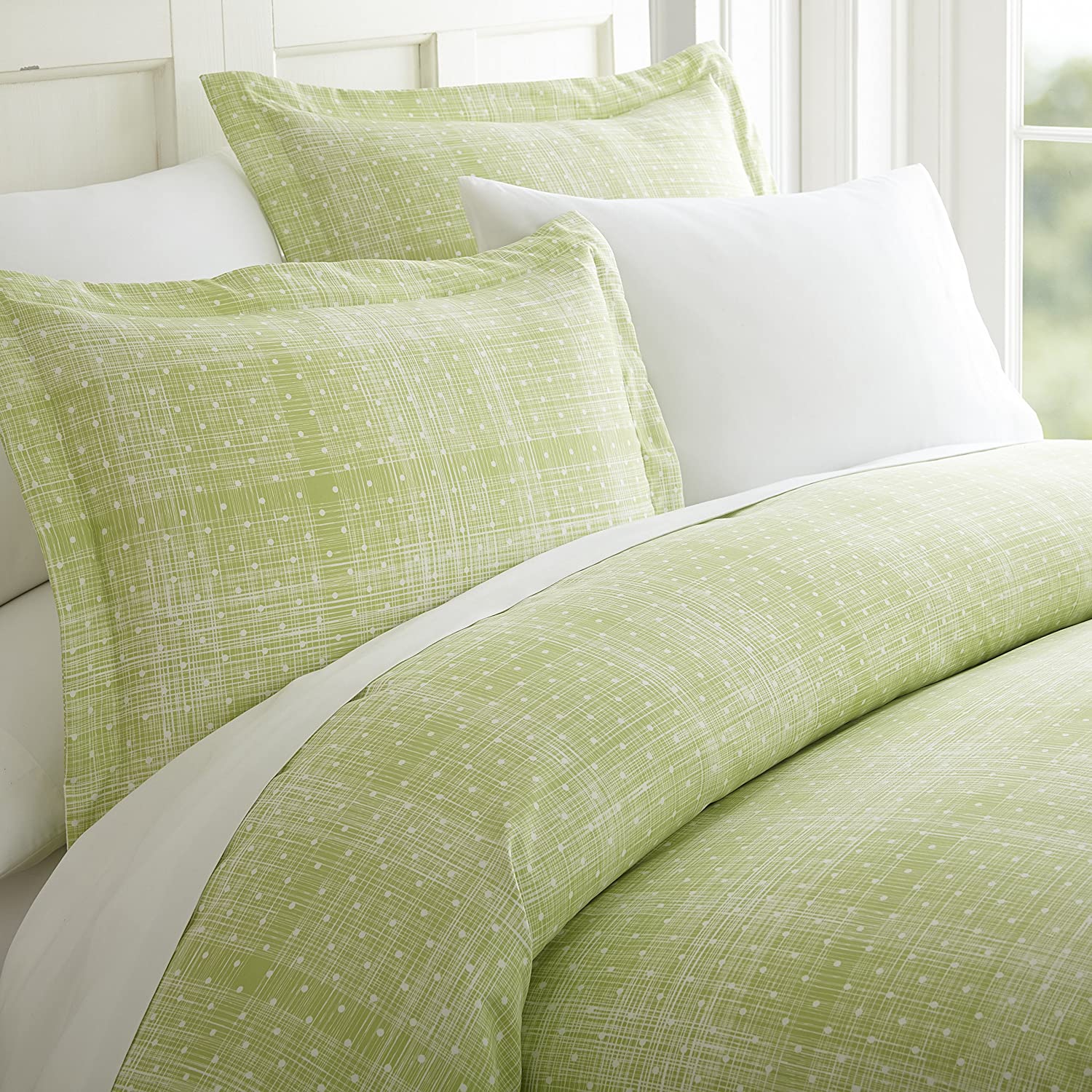 Price:$32.99 Home Duvet Cover Set Polkadot Patterned TwinMoss : Home & Kitchen