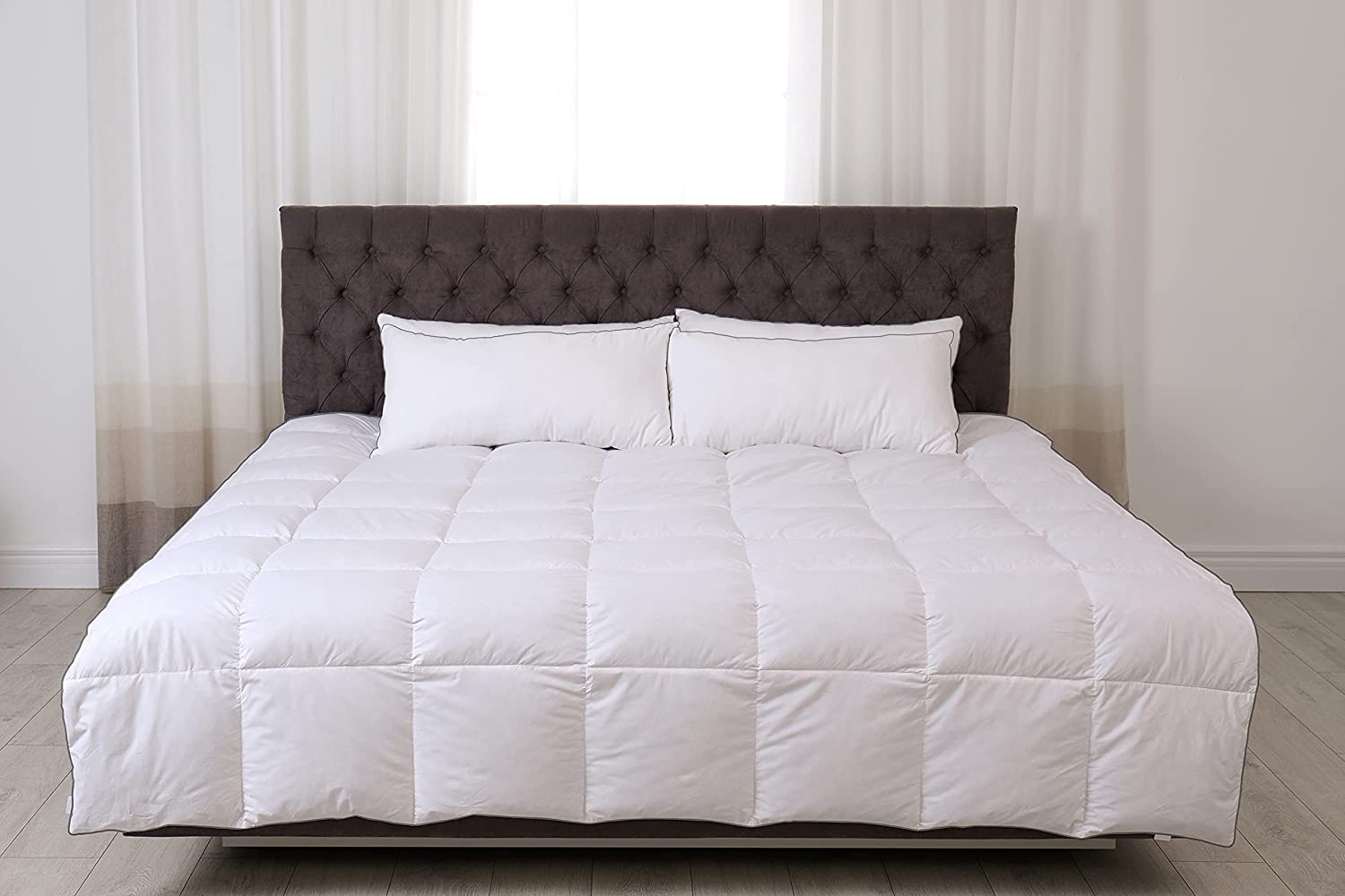 Price:$76.33 Living-Duvet Insert 3 Piece Set-Down Alternative-Twill Weave Microfiber Cover & 2 Satin Weave Piped Organic Cotton Pillow Protector-Noiseless-Hypoallergenic-Oeko-Tex Certified King : Home & Kitchen