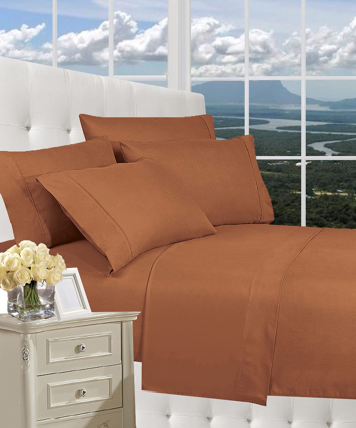 Price:$24.98 Duvet Cover Set on Amazon! Celine Linen 1800 Thread Count Egyptian Quality Wrinkle Free 2-Piece Duvet Set 100% , Twin/Twin XL - Mocha Chocolate : Home & Kitchen