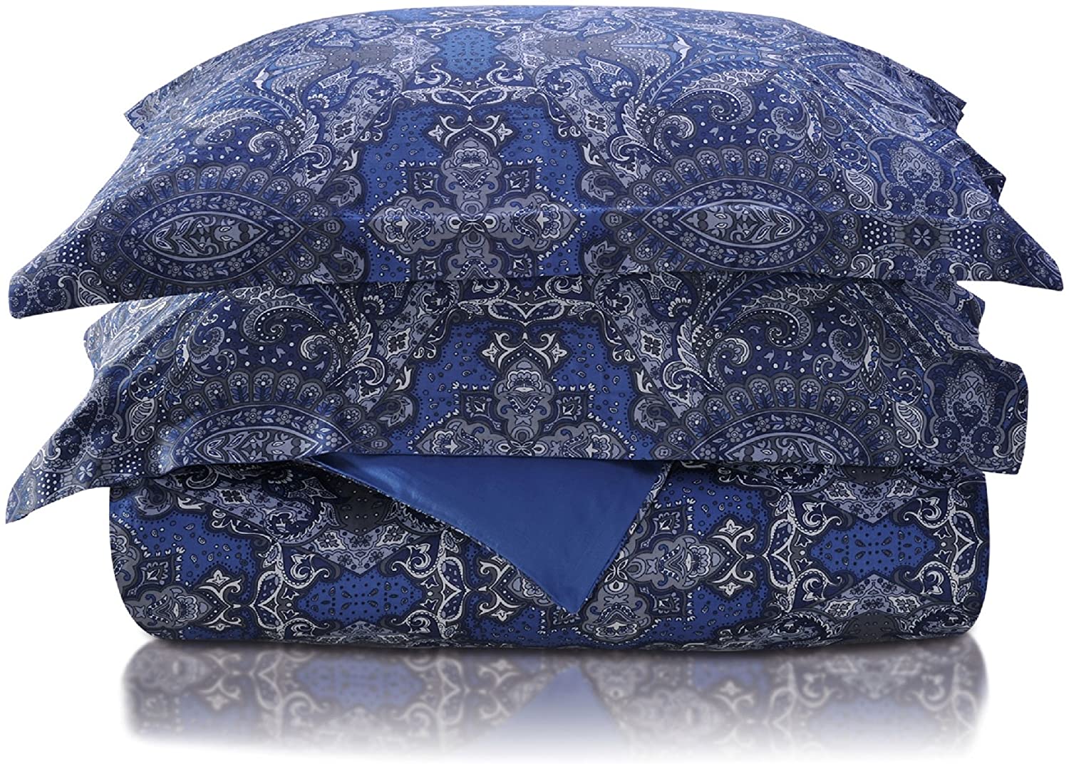 Price:$35.04 Duvet Cover Set, Full/Queen, Navy Blue : Home & Kitchen