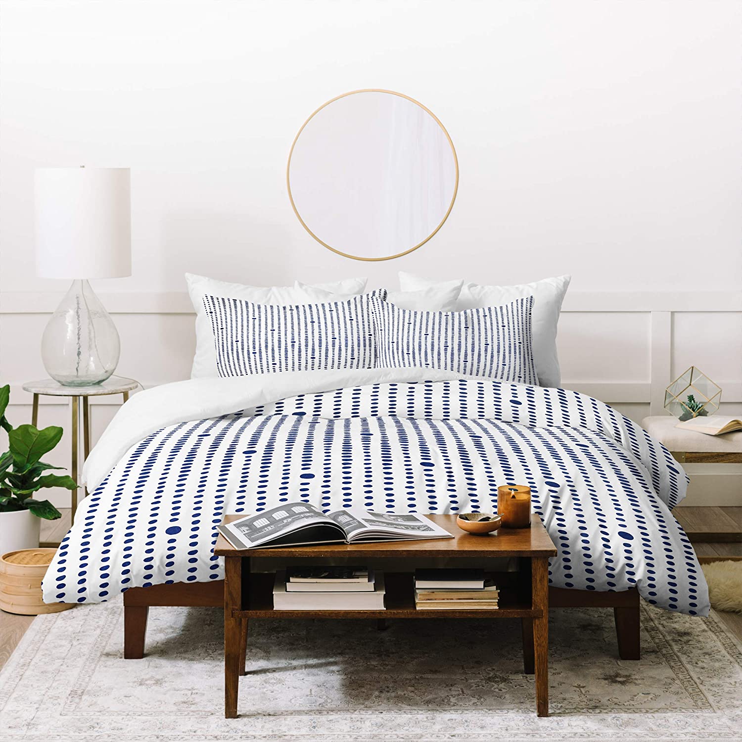 Price:$205.20 Designs Emmanuela Carratoni Japandi Style Duvet Set with Two Pillow Shams, King, Blue : Everything Else
