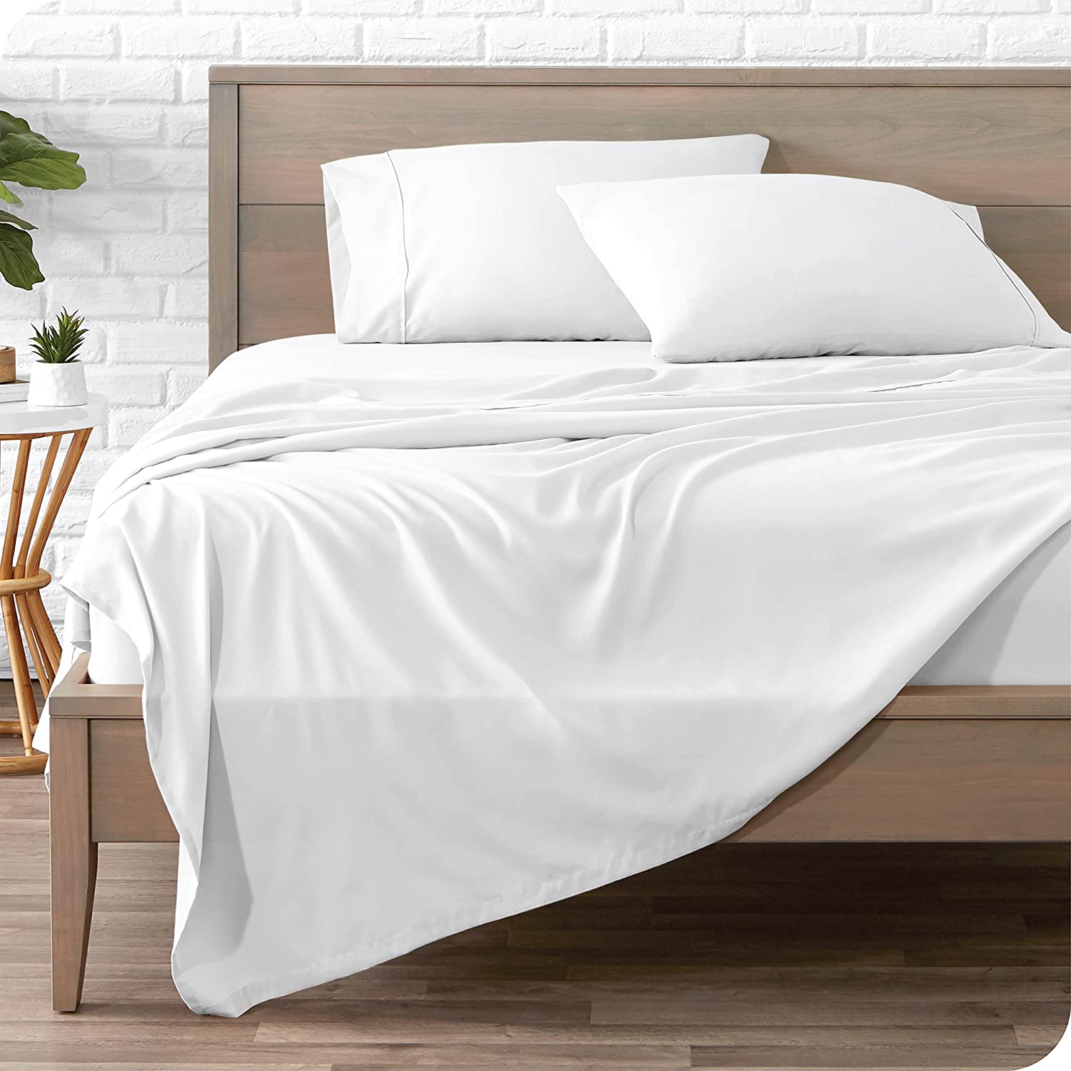 Price:$22.94 Home Twin XL Sheet Set - College Dorm Size - Premium 1800 Ultra-Soft Microfiber Twin Extra Long Sheets - Double Brushed - Twin XL Sheets Set - Deep Pocket - Bed Sheets (Twin XL, White) : Home & Kitchen