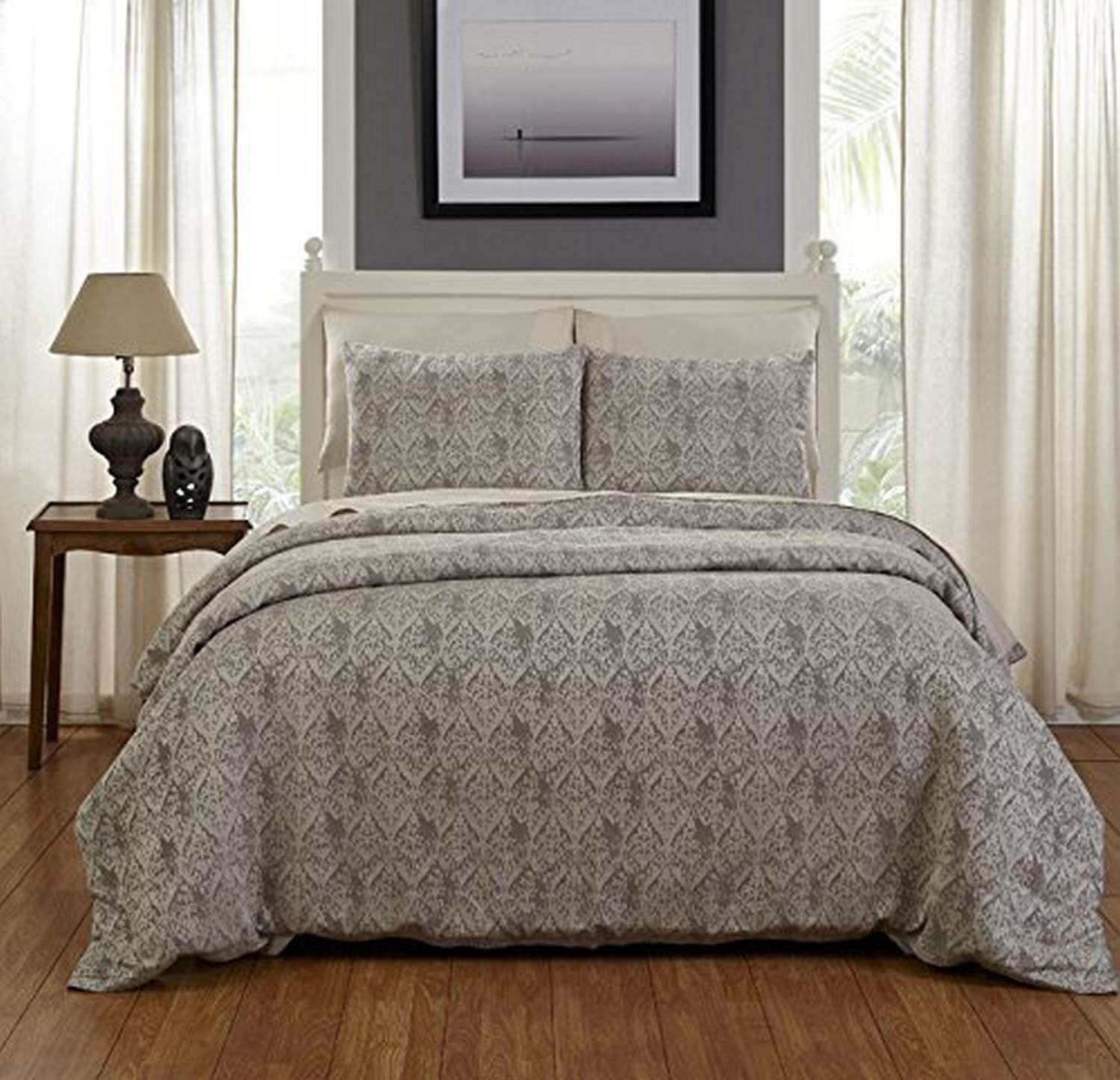 Price:$163.50 Home Sakari Queen Duvet Cover Set, 3 Piece : Home & Kitchen