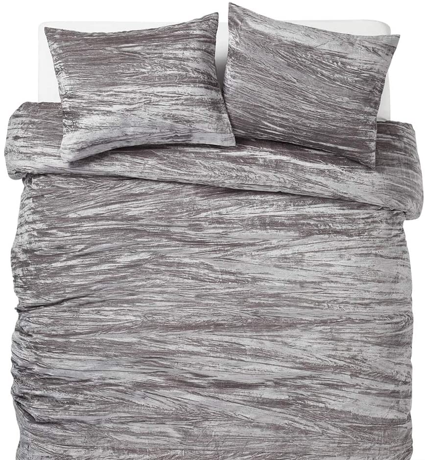 Price:$60.00 Velvet Duvet and Sham Set - Twin/Twin XL : Home & Kitchen