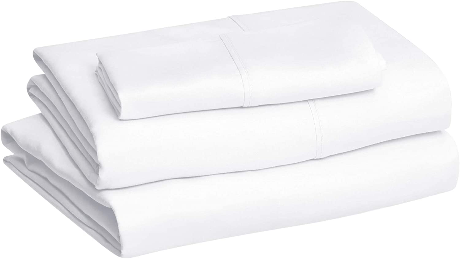 Price:$41.98 Lightweight Super Soft Easy Care Microfiber Bed Sheet Set with 16" Deep Pockets - Full, Bright White & Light-Weight Microfiber Duvet Cover Set with Snap Buttons - Full/Queen, Bright White : Home & Kitchen