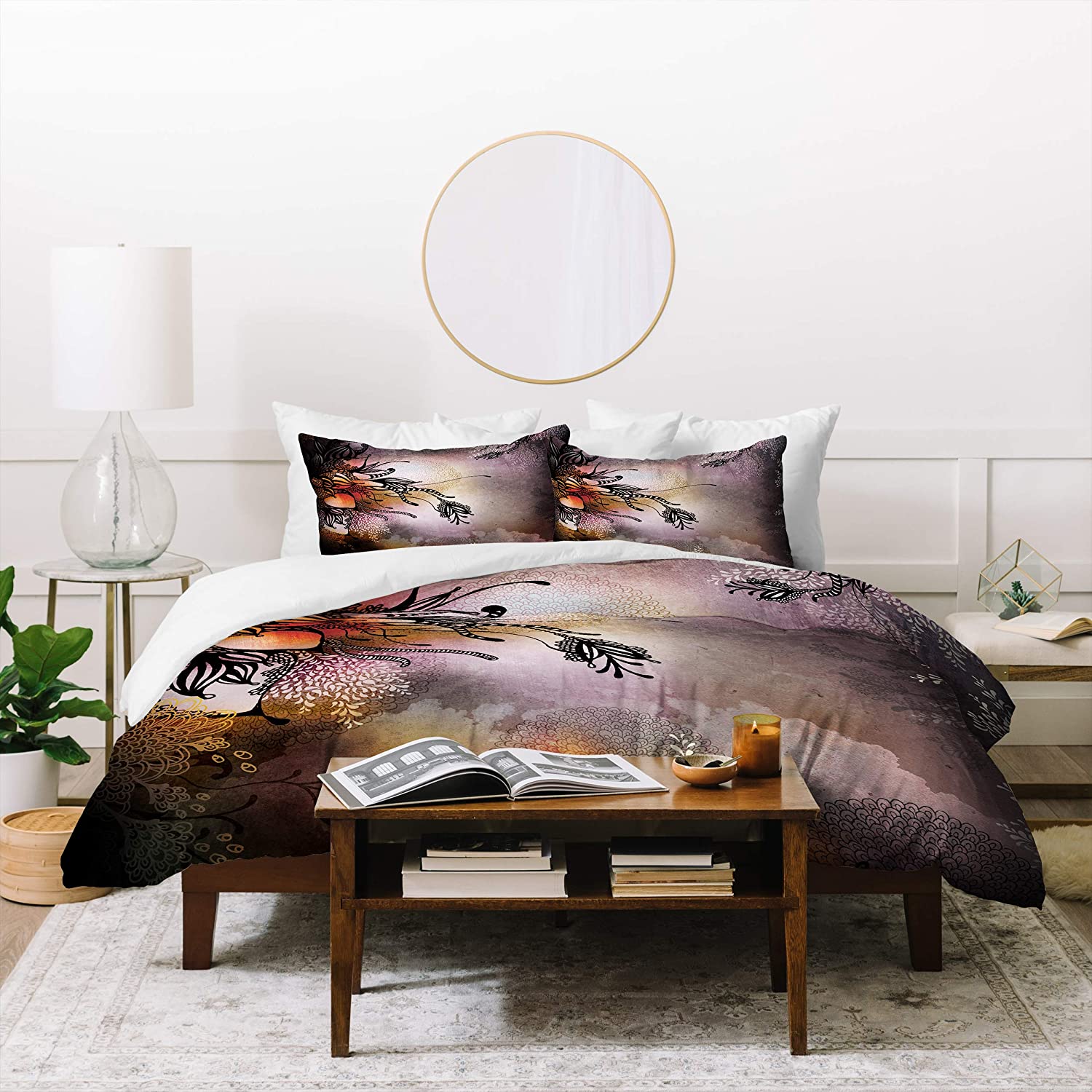 Price:$203.06 Designs Iveta Abolina Purple Rain Duvet Set with Two Pillow Shams, King, Multi : Everything Else