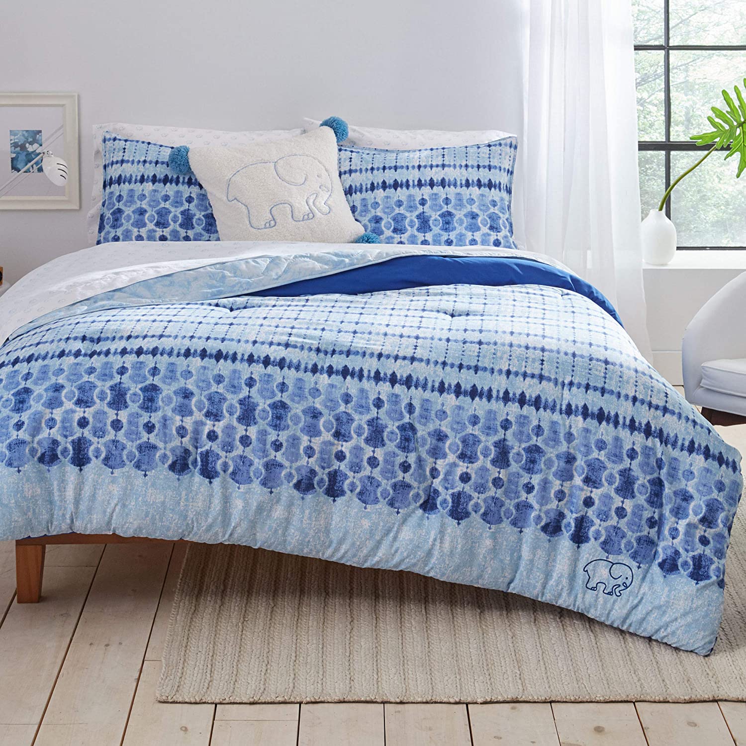 Price:$66.87 Ella Sadie Duvet Cover Set, Twin/XL, Indigo : Home & Kitchen