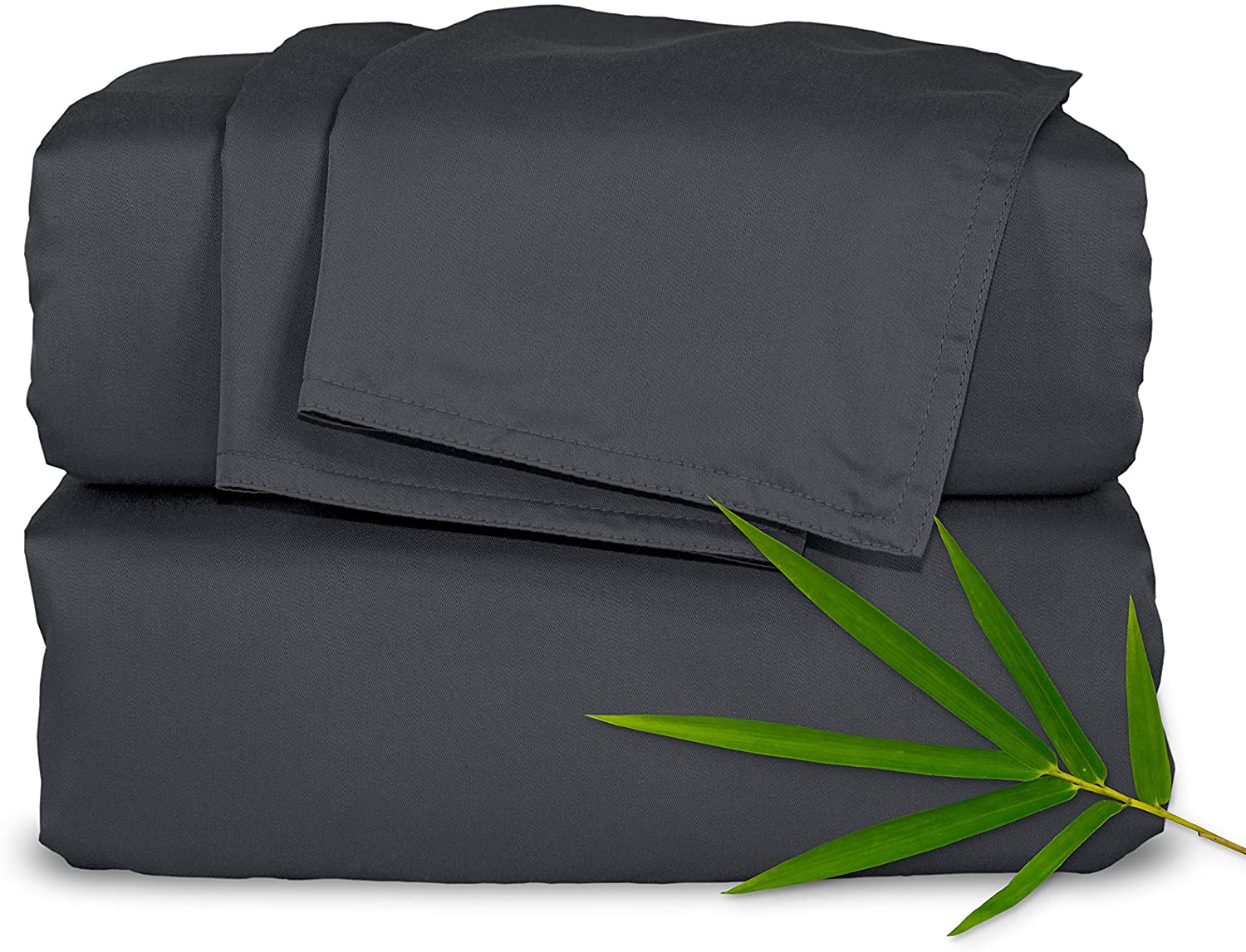 Price:$99.99 BAMBOO Sheets King Size Bed Sheets 4 Piece Set, Genuine 100% Organic Bamboo, Luxuriously Soft & Cooling, Double Stitching, 16 Inch Deep Pockets, Lifetime Quality Promise (King, Charcoal) : Home & Kitchen