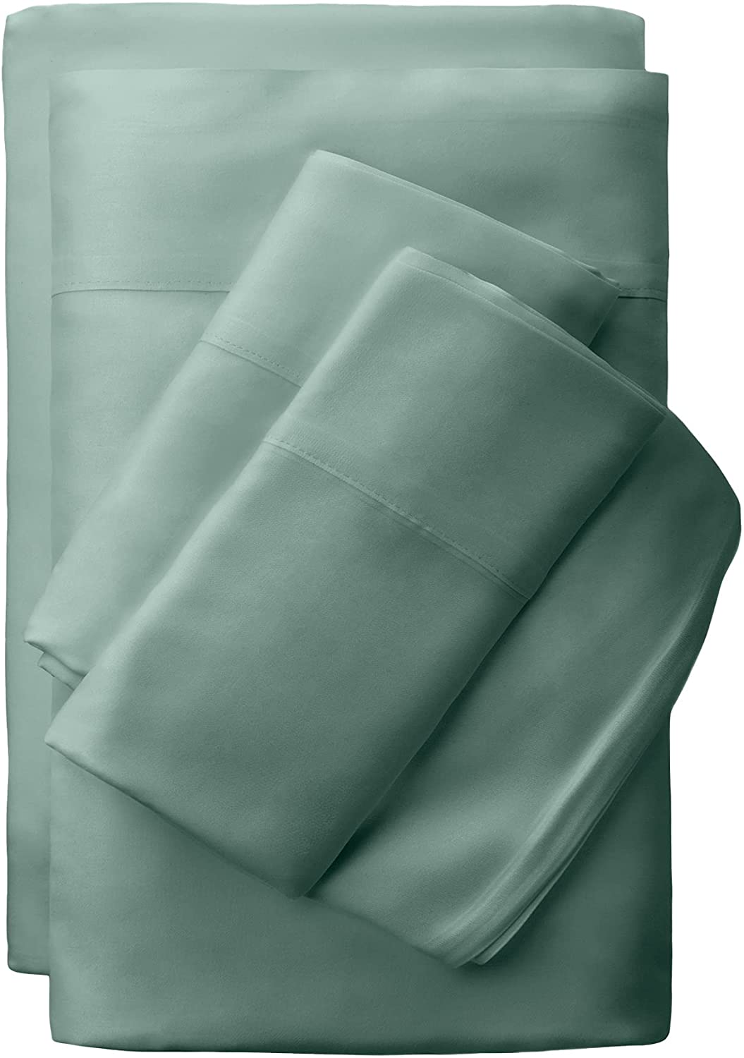 Price:$179.00 Classic Bamboo 4-Piece Bed Sheet Set - Cooling and Comfortable for Rest and Relaxation - Flat and Fitted Sheet and Two Pillowcases - Queen - Tahitian Breeze : Home & Kitchen