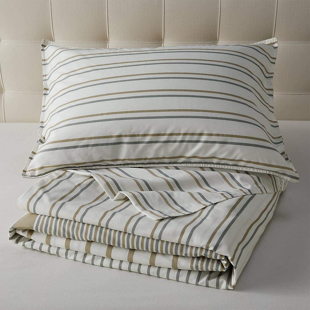 Price:$58.99 Bauer Cooper Stripe, Duvet/Sham Set Full/Queen Full Queen : Home & Kitchen