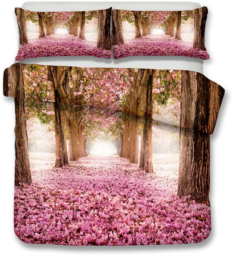 Price:$13.27 Bedding Set Forest Dreamland Print Duvet Cover Set Lifelike Bedclothes with Pillowcase Bed Set Home Textiles Queen Full Twin (Only Two 50x75cm Pillowcases) : Home & Kitchen