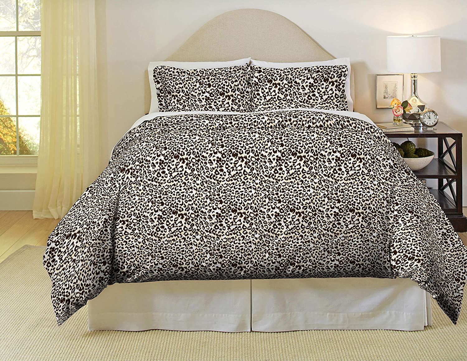 Price:$33.46 180 GSM Cotton Flannel Duvet Set - Twin / Twin XL, Safari : Home & Kitchen