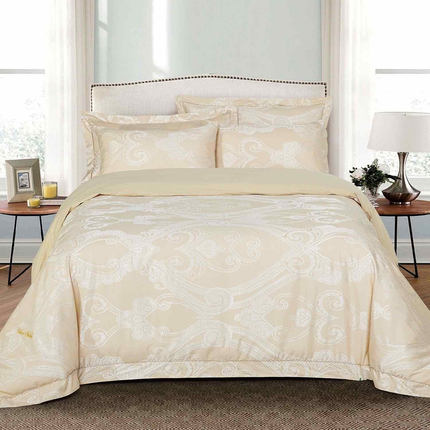 Price:$166.30 Dolce Mela Bedding - Regal, Luxury Jacquard Queen Size Duvet Cover Set : Home & Kitchen