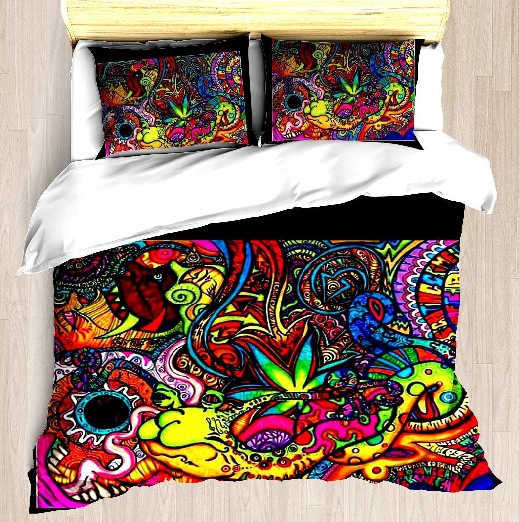 Price:$69.99 - Duvet Cover Set Pillowcase Bed Set Unique Printed Design Duvet Covers Bedding Set Queen/Full Size : Home & Kitchen
