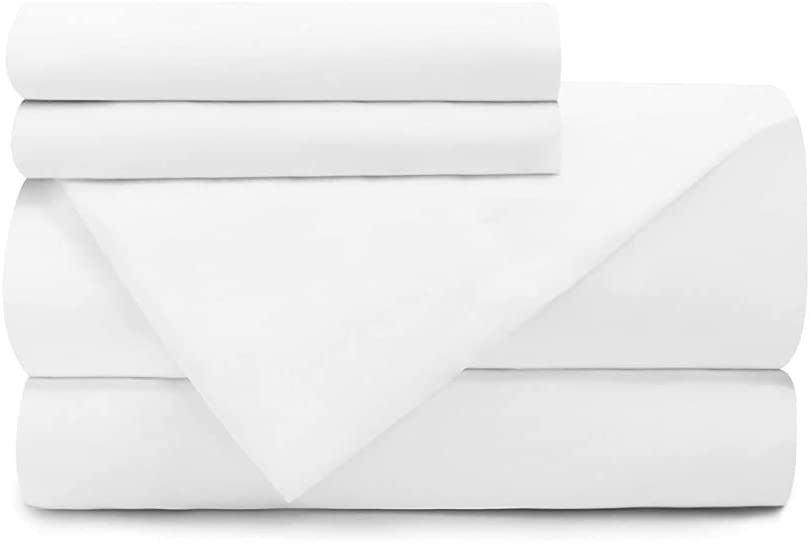 Price:$179.00 Alley Organic Cotton Sheet Set | Available in Queen and King Sizes | GOTS Certified | 2 Color Options (White, King Sheet Set) : Home & Kitchen