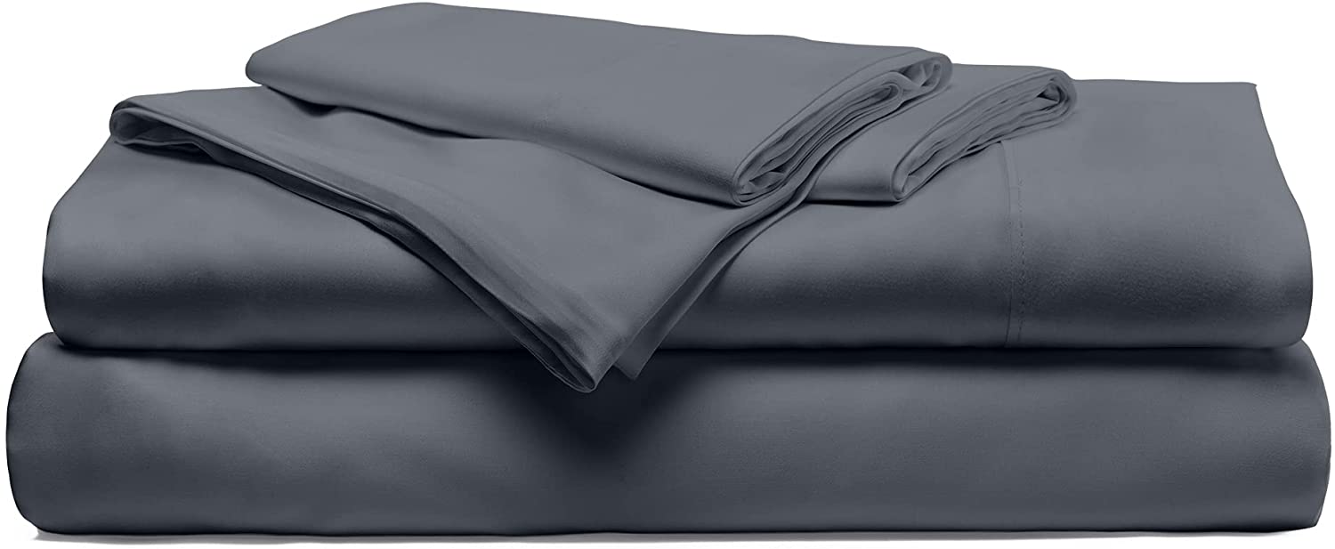 Price:$259.00 Resort Bamboo 4-Piece Bed Sheet Set - Cooling, Odor-Resistant, Eco-Friendly, Hypoallergenic, Soft and Durable - Flat and Fitted Sheets and Two Pillowcases - King - Blue Lagoon : Home & Kitchen
