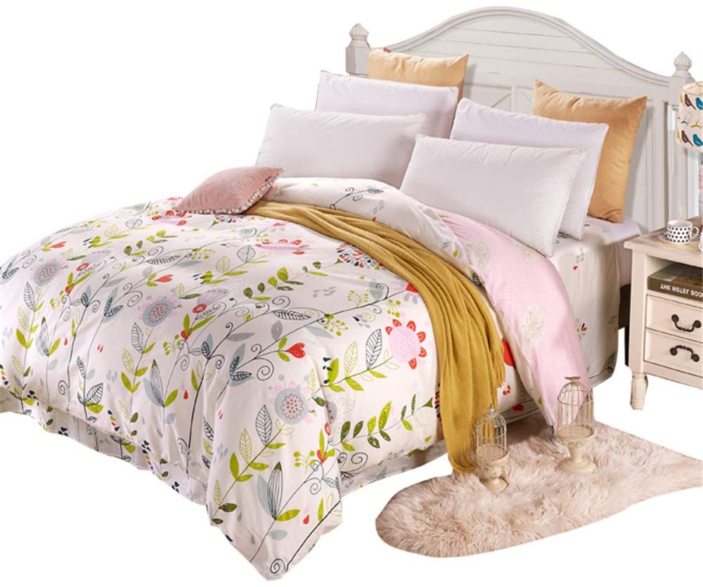 Price:$39.00 3 Piece Duvet Cover Set Queen Leaves Printed, 100% Cotton 1 Duvet Cover + 2 Pillow Cases, Ultra Soft Premium Bedding Collection : Home & Kitchen