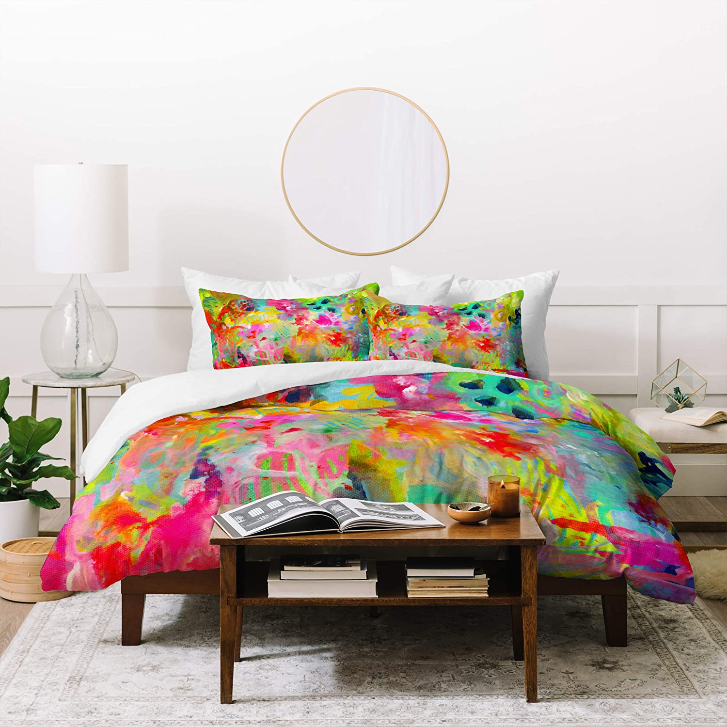 Price:$177.24 Designs Stephanie Corfee Hot Mess Duvet Set with Two Pillow Shams, Queen/Full, Multi : Home & Kitchen