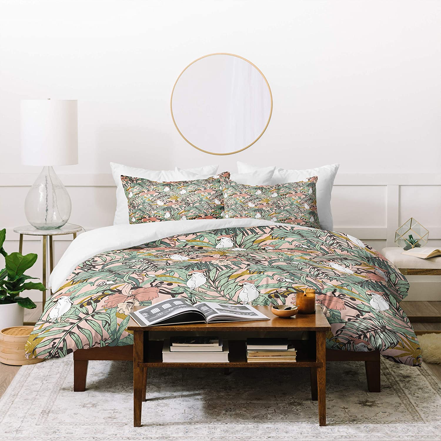 Price:$27.40 Designs Marta Barragan Camarasa Drawing Exotic Birds in The Rainforest Duvet Set with Pillow Sham, Twin, Multi : Everything Else