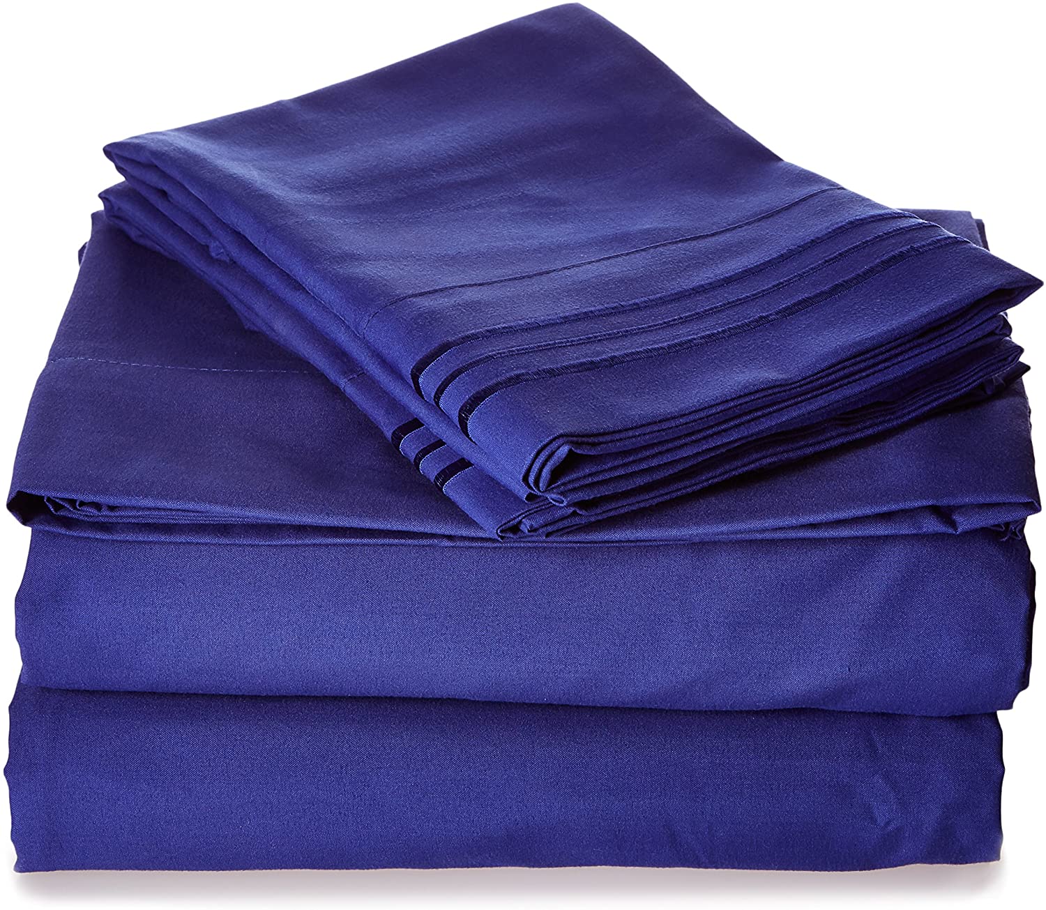 Price:$30.45 Comfort 1500 Thread Count Egyptian Quality Wrinkle and Fade Resistant 3-Piece Duvet Cover Set, Full/Queen, Royal Blue : Home & Kitchen