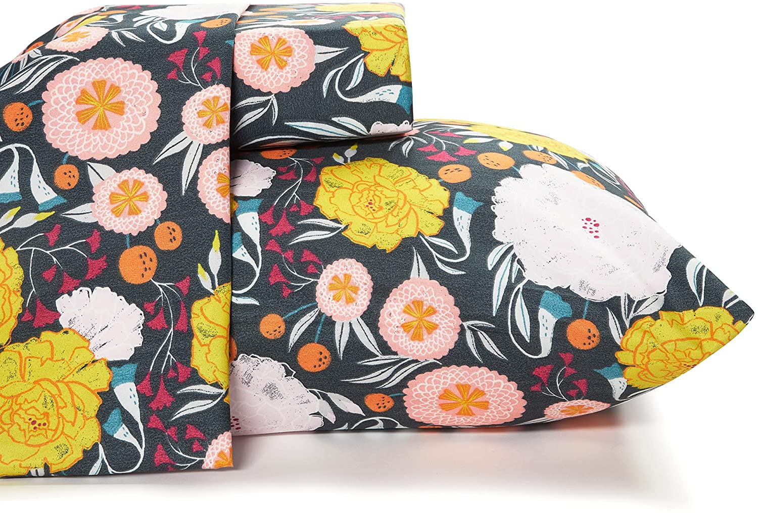 Price:$38.99 the Polka Dots Roam Queen Size Bed Sheets Vintage Floral on Gray Print 4 Piece Set │ Unisex, Flexible Microfiber, Durable, Wrinkle-Resistant Bedding │ Boys, Girls, Baby, Kids, Toddler, Teen : Home & Kitchen