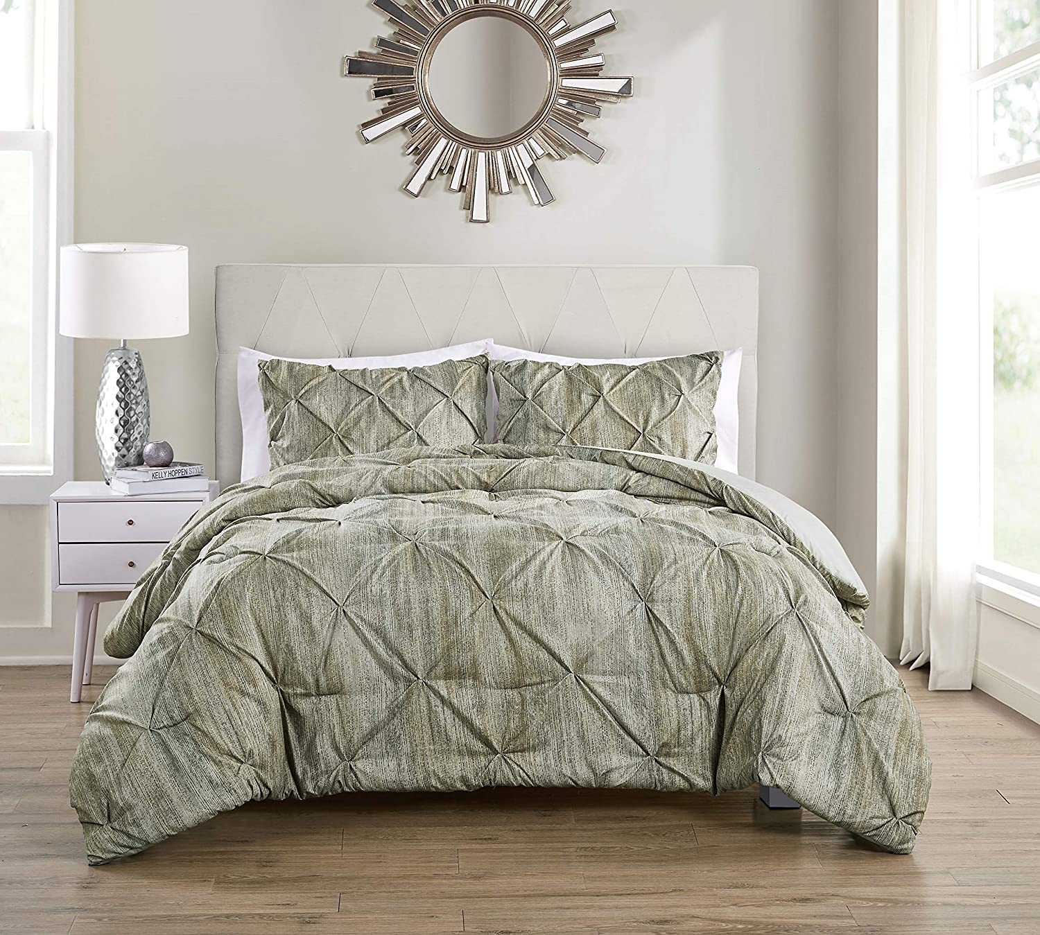 Price:$51.92 Home Karla Collection Duvet Cover Set-Soft and Modern Lightweight Bedspread Coverlet for Home Décor, Machine Washable, Queen, Beige/White : Home & Kitchen