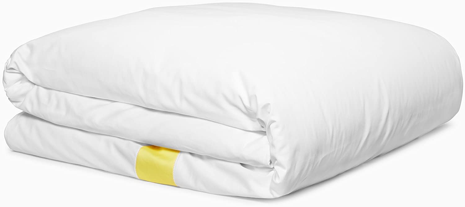 Price:$147.40 Klein Home Joan Duvet Set, King, White/Yellow : Home & Kitchen
