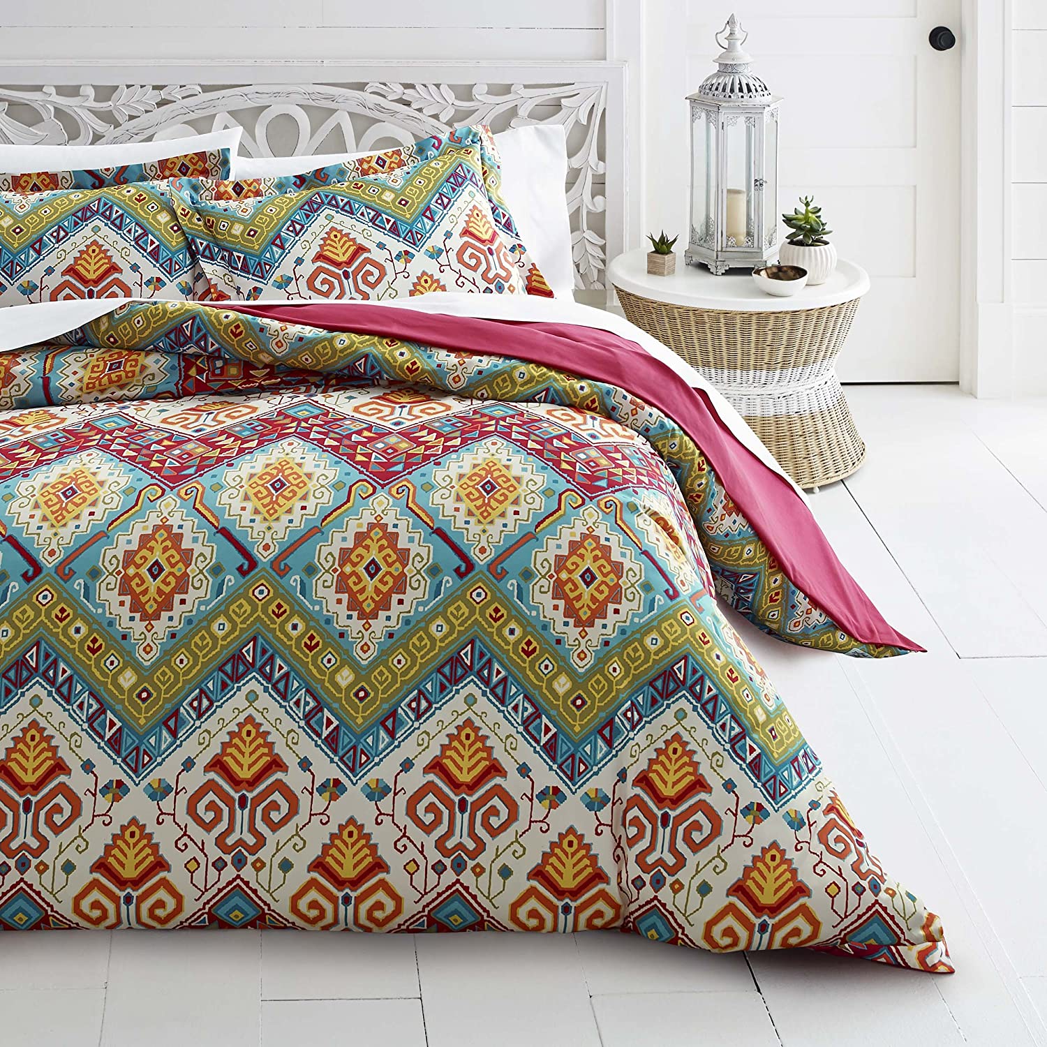 Price:$39.31 Skye Moroccan Nights Duvet Cover Set, King, Blue : Everything Else