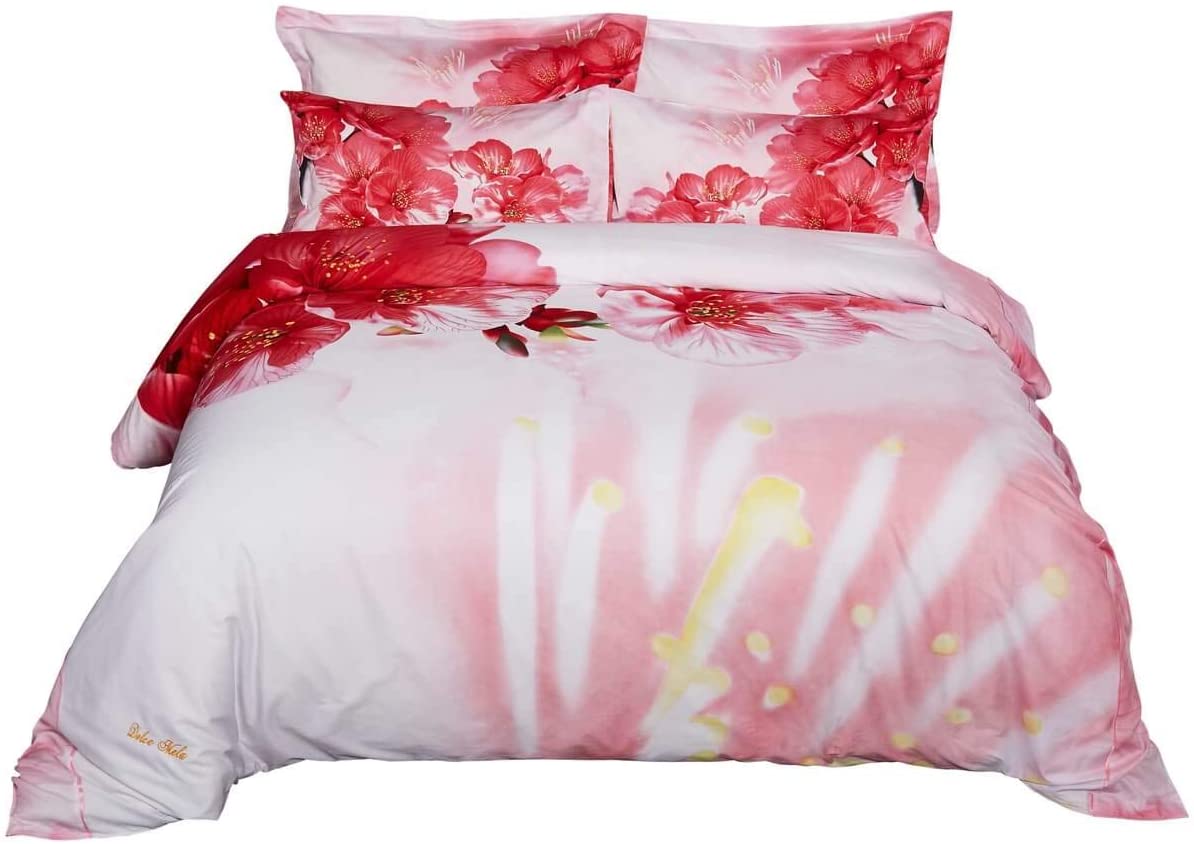 Price:$139.18 Mela DM700Q Duvet Cover Set, Queen, Pink : Home & Kitchen