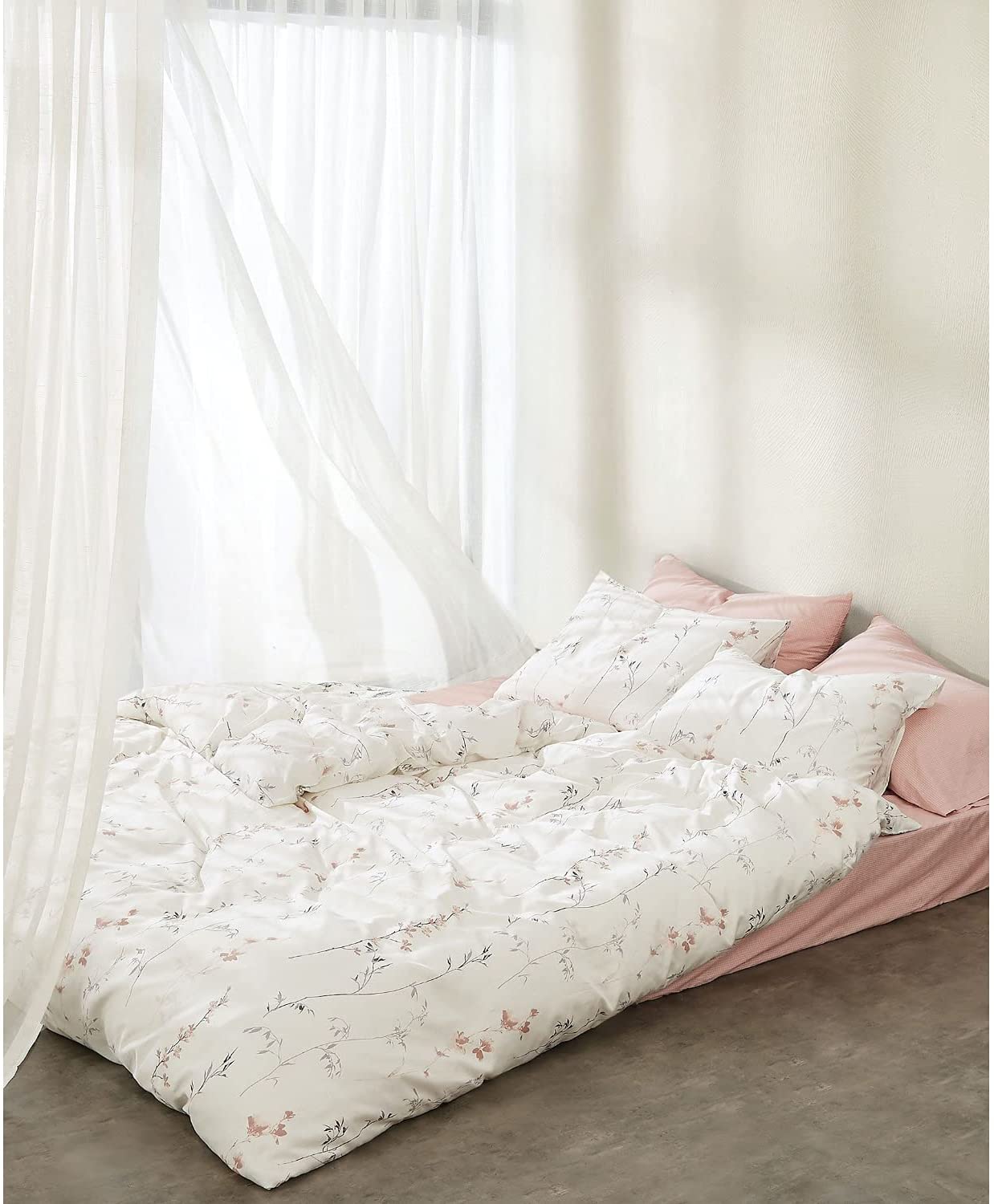 Price:$103.54 Klein Home Dusk Wild Flower Duvet Cover Set, Full/Queen, Mauve : Everything Else
