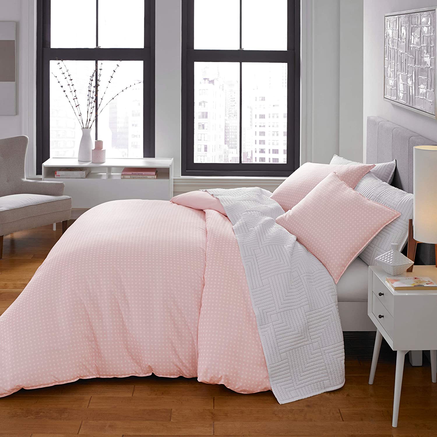 Price:$36.99 Scene Penelope Bedding, Full/Queen, Pink : Home & Kitchen