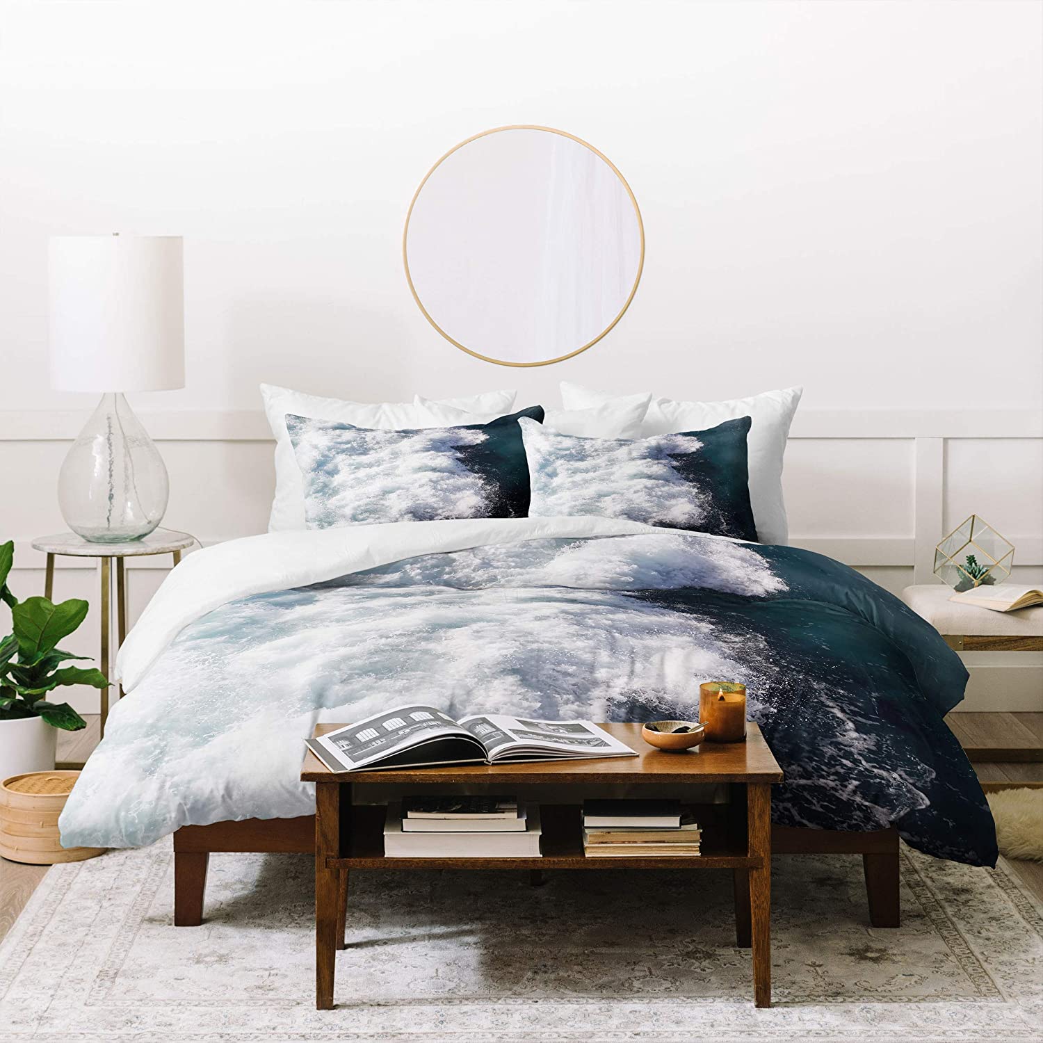 Price:$129.00 Ingrid Beddoes Ocean Storm Duvet Cover Set, 68" x 88", Pillowcase: 30" x 20”, Blue : Home & Kitchen
