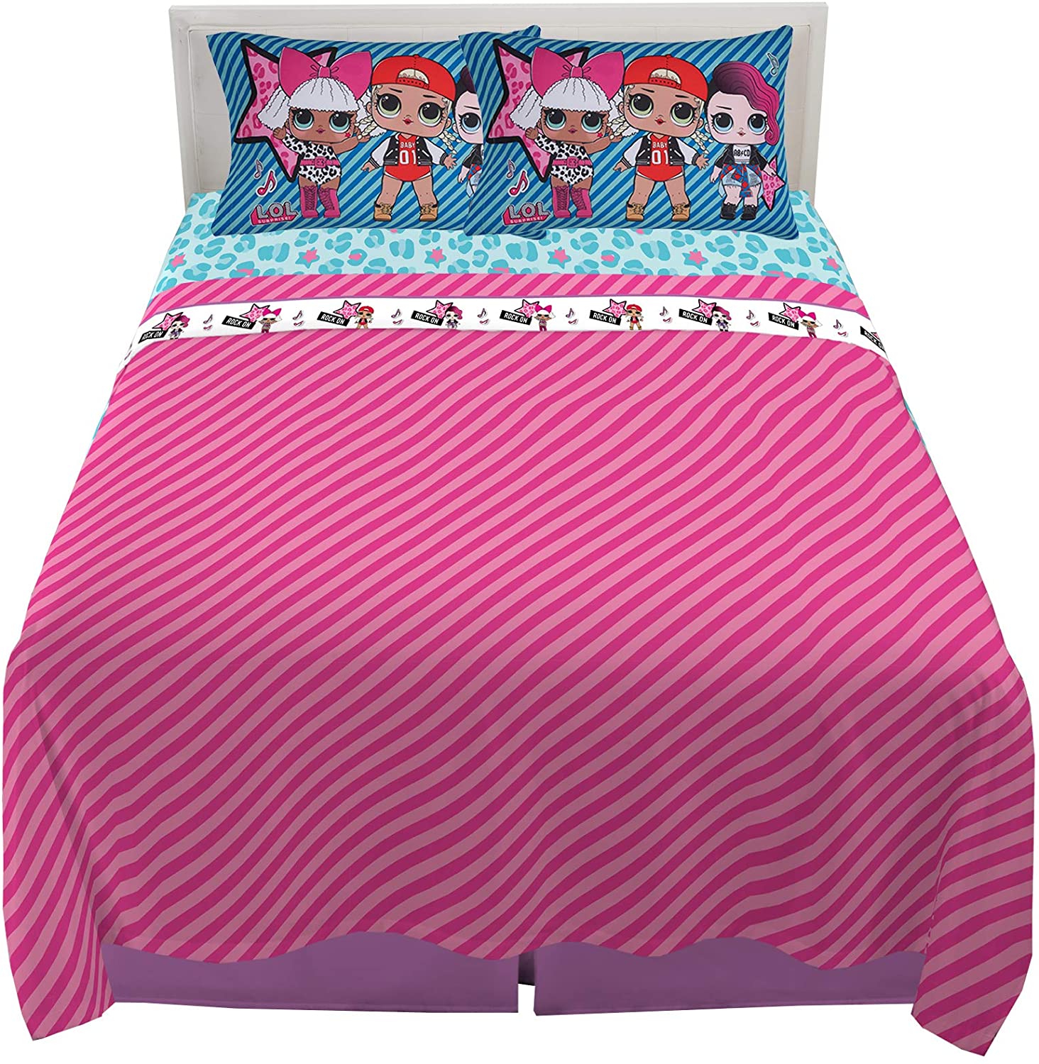 Price:$38.78 Kids Bedding Super Soft Sheet Set, 4 Piece Full Size, L.O.L. Surprise : Home & Kitchen