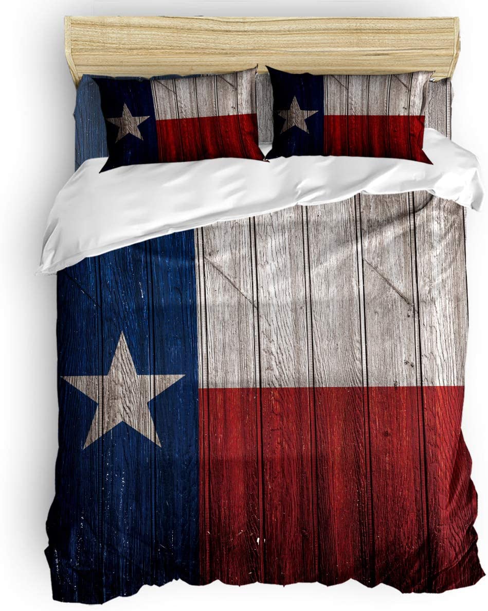 Price:$72.00 House Duvet Cover Set California King Size, 3 Piece Texas State Flag Wood Rustic Vintage Bedding Set - 1 Quilt Cover 2 Pillow Cases for Childrens/Kids/Teens/Adults : Home & Kitchen