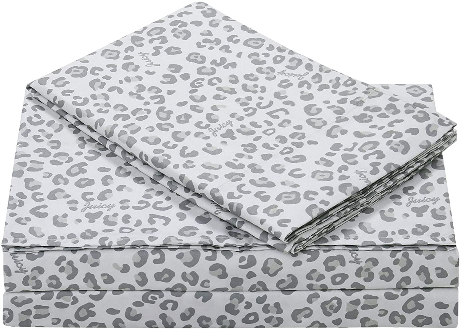 Price:$39.99 Couture – Sheet Set | Silver Leopard Design Bed Sheets| King Bedding | 4 Piece Set Includes Fitted Sheet, Flat Sheet and 2 Pillowcases | Deep Pockets, Wrinkle Resistant and Anti Pilling : Everything Else
