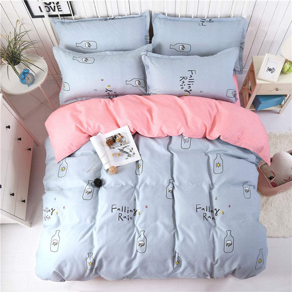 Price:$23.00 INS Grey Bottles Bonsai Duvet Cover Set Bedding Set - Microfiber Polyester Cotton - Duvet Cover,Sheet,Pillow Cases (Queen86x94inch) : Home & Kitchen
